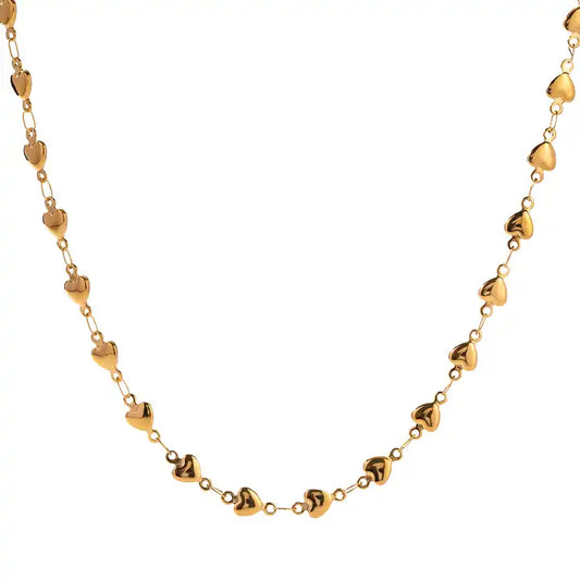 Dainty Love Heart Choker Necklace