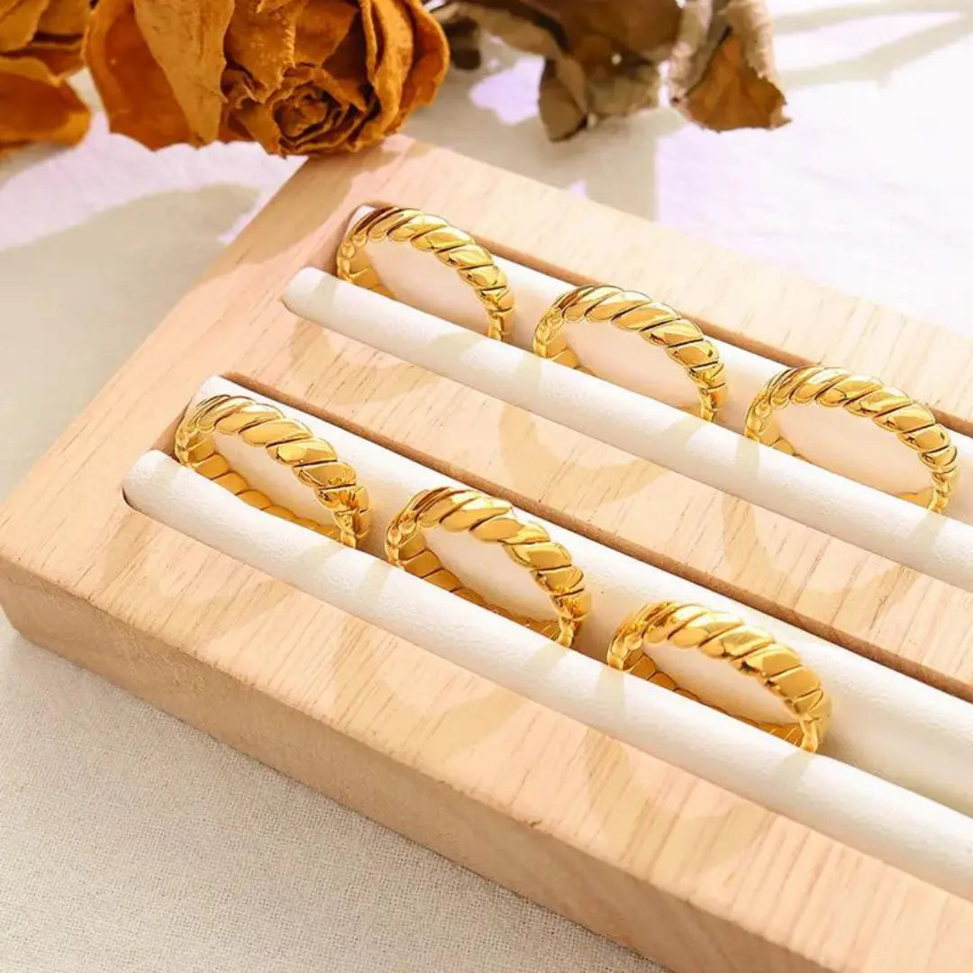 Dainty Stainless Steel 18K Gold Filled Hypoallerge