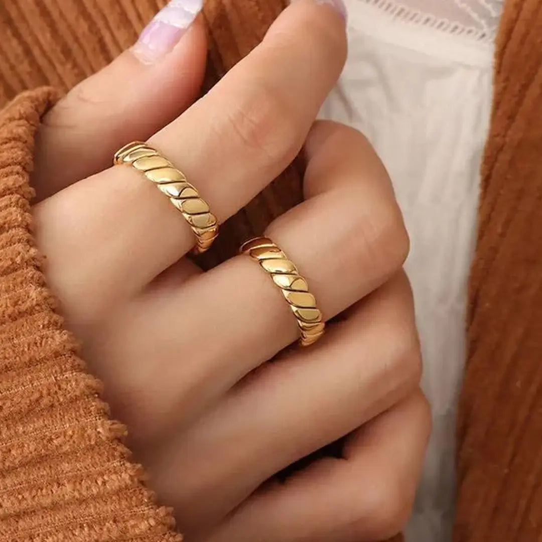 Dainty Stainless Steel 18K Gold Filled Hypoallerge