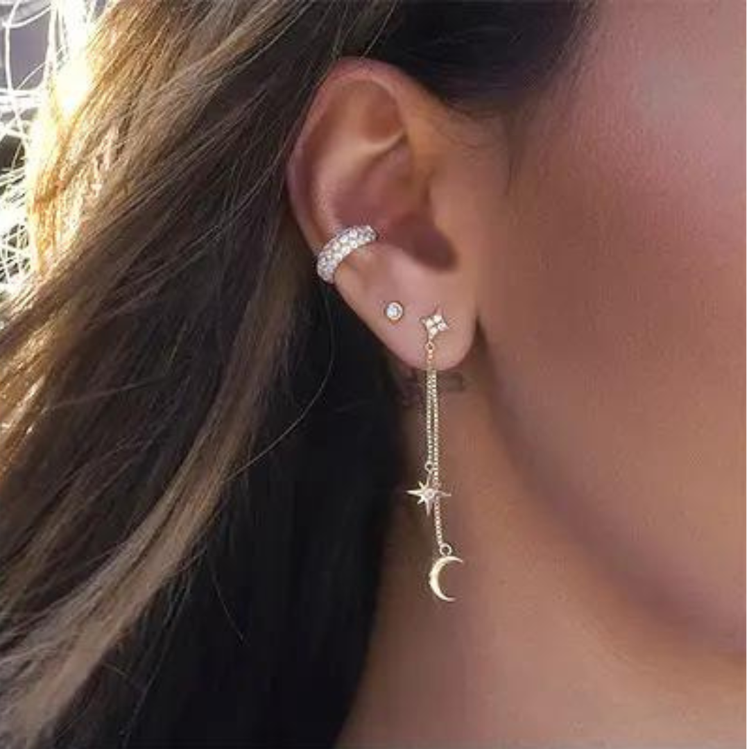 Solar Radiance Gold Earring